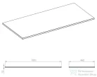 AREZZO design márványpult 80/46/1,5 matt terra pink AR-168817