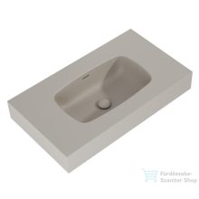   AREZZO design MABEL öntöttmárvány falra szerelhető mosdó 80 cm, matt bézs AR-168858