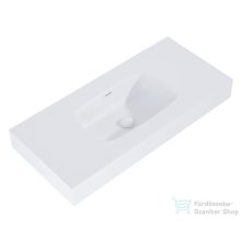   AREZZO design MABEL öntöttmárvány falra szerelhető mosdó 100 cm, matt fehér AR-168860