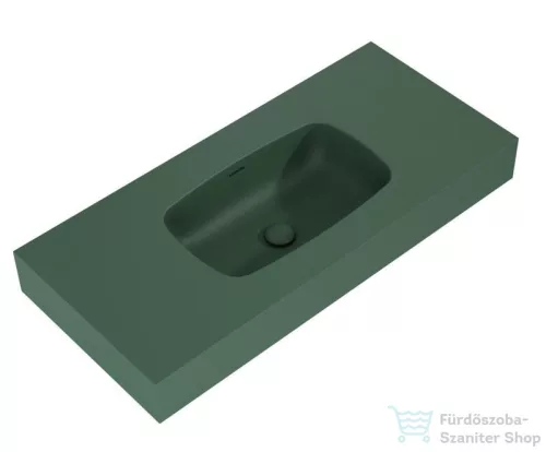 AREZZO design MABEL öntöttmárvány falra szerelhető mosdó 100 cm, matt zöld AR-168864