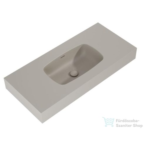 AREZZO design MABEL öntöttmárvány falra szerelhető mosdó 100 cm, matt bézs AR-168866