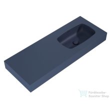   AREZZO design MABEL öntöttmárvány falra szerelhető mosdó 120 cm, jobb, matt kék AR-168881