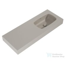   AREZZO design MABEL öntöttmárvány falra szerelhető mosdó 120 cm, jobb, matt bézs AR-168882