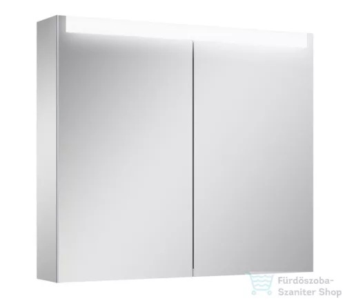 AREZZO design Tükrös szekrény 80 cm, 2 ajtó + TECHNOBOX+ LED PANEL, AR-168925