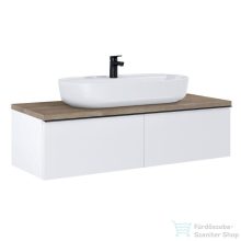   AREZZO design MONTEREY 120 cm-es alsószekrény 2 fiókkal matt fehér színben AR-169443