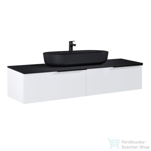 AREZZO design MONTEREY 160 cm-es alsószekrény 2 fiókkal matt fehér színben AR-169444