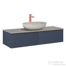   AREZZO design MONTEREY 120 cm-es alsószekrény 2 fiókkal matt kék színben AR-169467