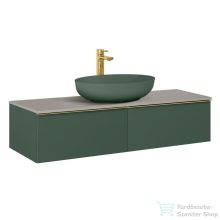   AREZZO design MONTEREY 120 cm-es alsószekrény 2 fiókkal matt zöld színben AR-169468