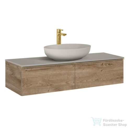 AREZZO design MONTEREY 120 cm-es alsószekrény 2 fiókkal Canela-tölgy színben AR-169470