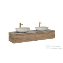   AREZZO design MONTEREY 160 cm-es alsószekrény 2 fiókkal Canela tölgy színben AR-169477