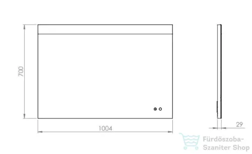 AREZZO design EVA 100/70 cm LED tükör AR-169507