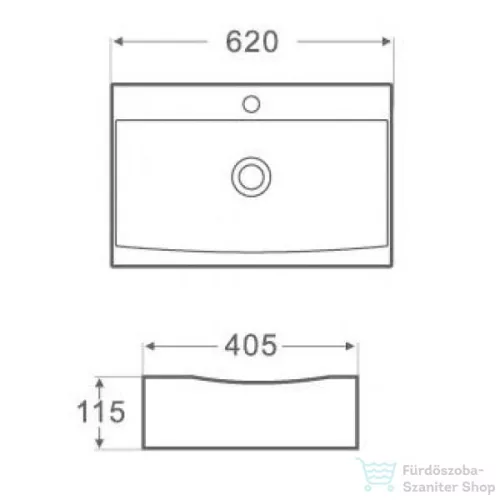 AREZZO design Dallas 62x40,5 mosdótál AR-172