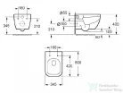 AREZZO design Ohio Rimless perem nélküli függesztett WC AR-200R