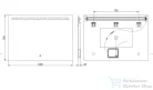 AREZZO design LED tükör 100x70 AR-2011
