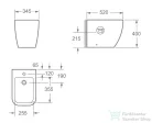 AREZZO design Ohio álló bidet AR-204