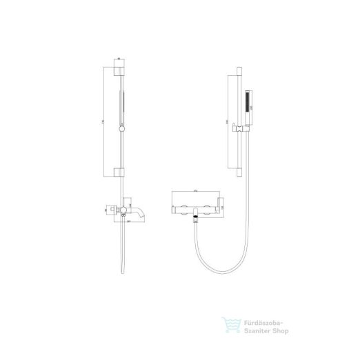 AREZZO design NOVA kádcsaptelep szett, szálcsiszolt rozé arany AR-2104BR