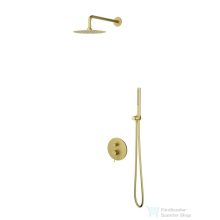   AREZZO design NOVA falsík alatti zuhanyszett falon belüli egységgel, szálcsiszolt arany AR-2160BG