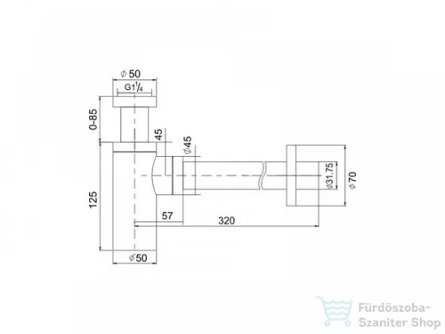 AREZZO design ROUND mosdószifon, matt fekete AR-220B