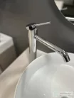 AREZZO design SLIMFIELD magasított mosdó csaptelep, leeresztő nélkül, króm AR-24602