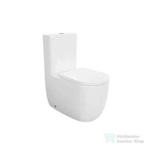 AREZZO design OREGON Rimless, Ultravortex perem nélküli kombi WC ülőke nélkül, alsós/hátsó kifolyású, fehér AR-302R