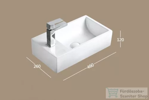 AREZZO design Baltimore 46x26 kézmosó AR-302