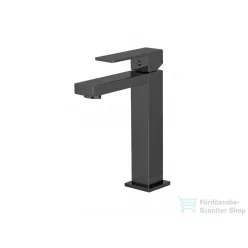   AREZZO design RHODEFIELD magasított mosdó csaptelep, leeresztő nélkül, matt fekete AR-3032BL