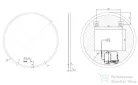 AREZZO design LED okos tükör 80 cm, AR-3053