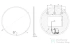 AREZZO design LED okos tükör 100 cm, AR-3054