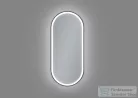 AREZZO design LED ovális okos tükör, fekete AR-3056BL