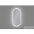 AREZZO design LED ovális okos tükör, szálcsiszolt arany AR-3056