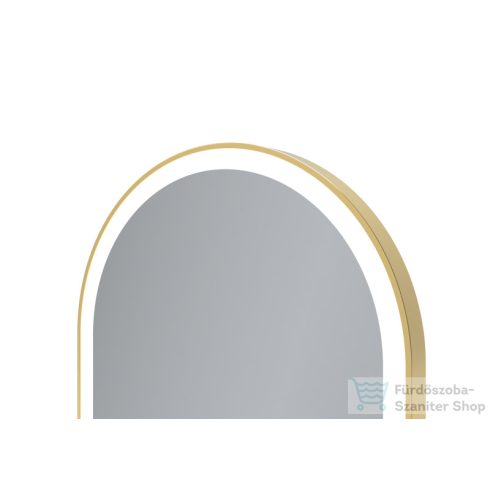 AREZZO design LED ovális okos tükör, szálcsiszolt arany AR-3056