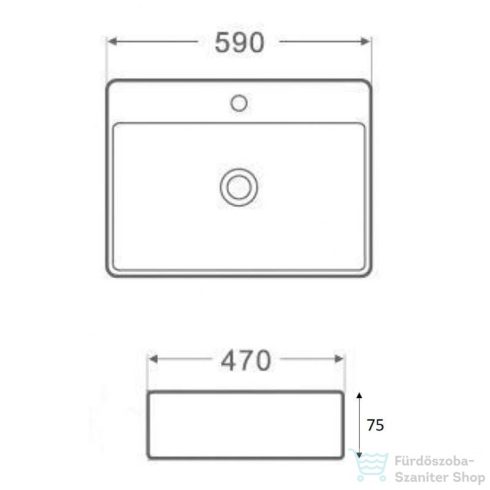 AREZZO design HOUSTON 59x47 mosdótál AR-319