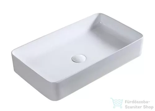 AREZZO design Fargo pultra ültethető mosdó 60x34 cm, fehér AR-390