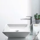 AREZZO design CUBEFIELD magasított mosdócsaptelep, leeresztő nélkül, króm AR-4402CR