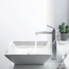 AREZZO design CUBEFIELD magasított mosdócsaptelep, leeresztő nélkül, króm AR-4402CR