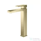 AREZZO design CUBEFIELD magasított mosdócsaptelep, leeresztő nélkül, arany AR-4402G