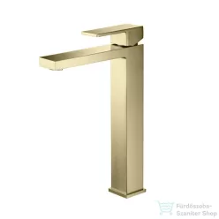   AREZZO design CUBEFIELD magasított mosdócsaptelep, leeresztő nélkül, arany AR-4402G
