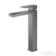 AREZZO design CUBEFIELD magasított mosdócsaptelep, leeresztő nélkül, gun metal AR-4402GM