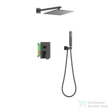   AREZZO design CUBEFIELD falsík alatti zuhanyrendszer, matt fekete AR-4405B