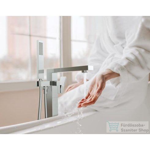 AREZZO design CUBEFIELD szabadonálló kádcsaptelep, króm AR-4406CR