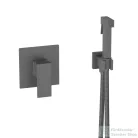 AREZZO design CUBEFIELD falsík alatti bidé csaptelep, zuhanyszettel, leeresztő nélkül, gun metal AR-4407GM