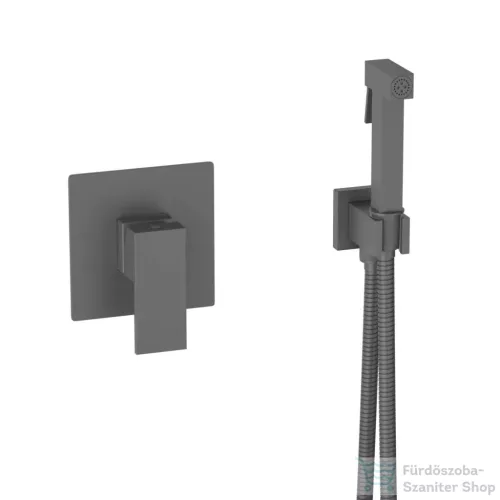 AREZZO design CUBEFIELD falsík alatti bidé csaptelep, zuhanyszettel, leeresztő nélkül, gun metal AR-4407GM