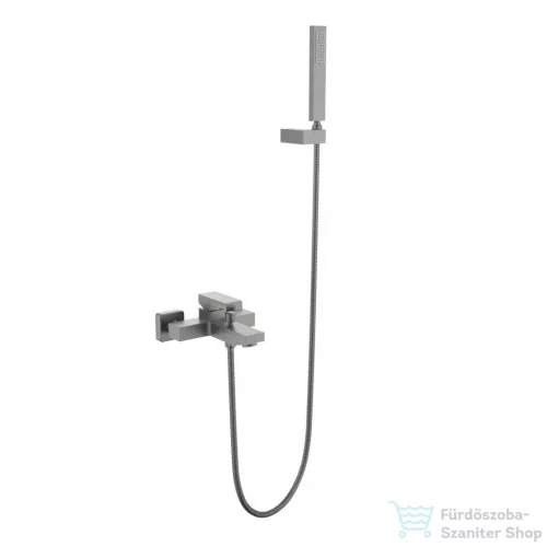 AREZZO design CUBEFIELD kádcsaptelep, zuhanyszettel, gun metal AR-4410GM