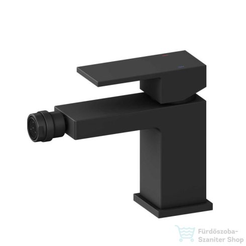 AREZZO design CUBEFIELD bidé csaptelep, leeresztő nélkül, matt fekete AR-4411B