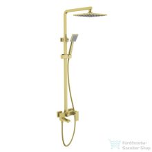   AREZZO design CUBEFIELD 3 funkciós zuhanyrendszer, szálcsiszolt arany AR-4412G