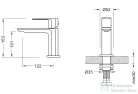 AREZZO design SPRINGFIELD mosdó csaptelep, leeresztő nélkül, króm AR-5031