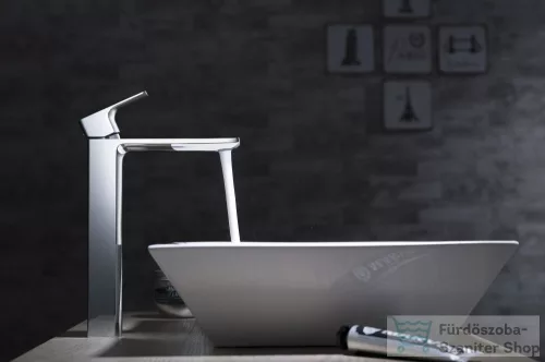 AREZZO design SPRINGFIELD magasított mosdó csaptelep, leeresztő nélkül, króm AR-5032