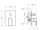 AREZZO design SPRINGFIELD falsík alatti kád/zuhany csaptelep, króm AR-5069
