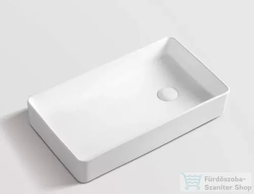 AREZZO design Charlotte pultra ültethető mosdó 61x34 cm, fehér AR-508