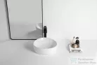 Arezzo Design OMAHA 40,5x39,5 cm-es pultra ültethető mosdó leeresztő nélkül, fehér AR-596